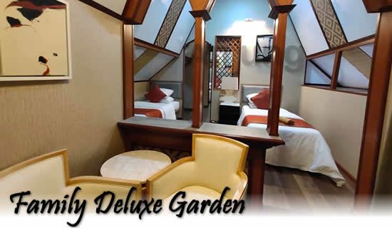 family deluxe garden twin bed